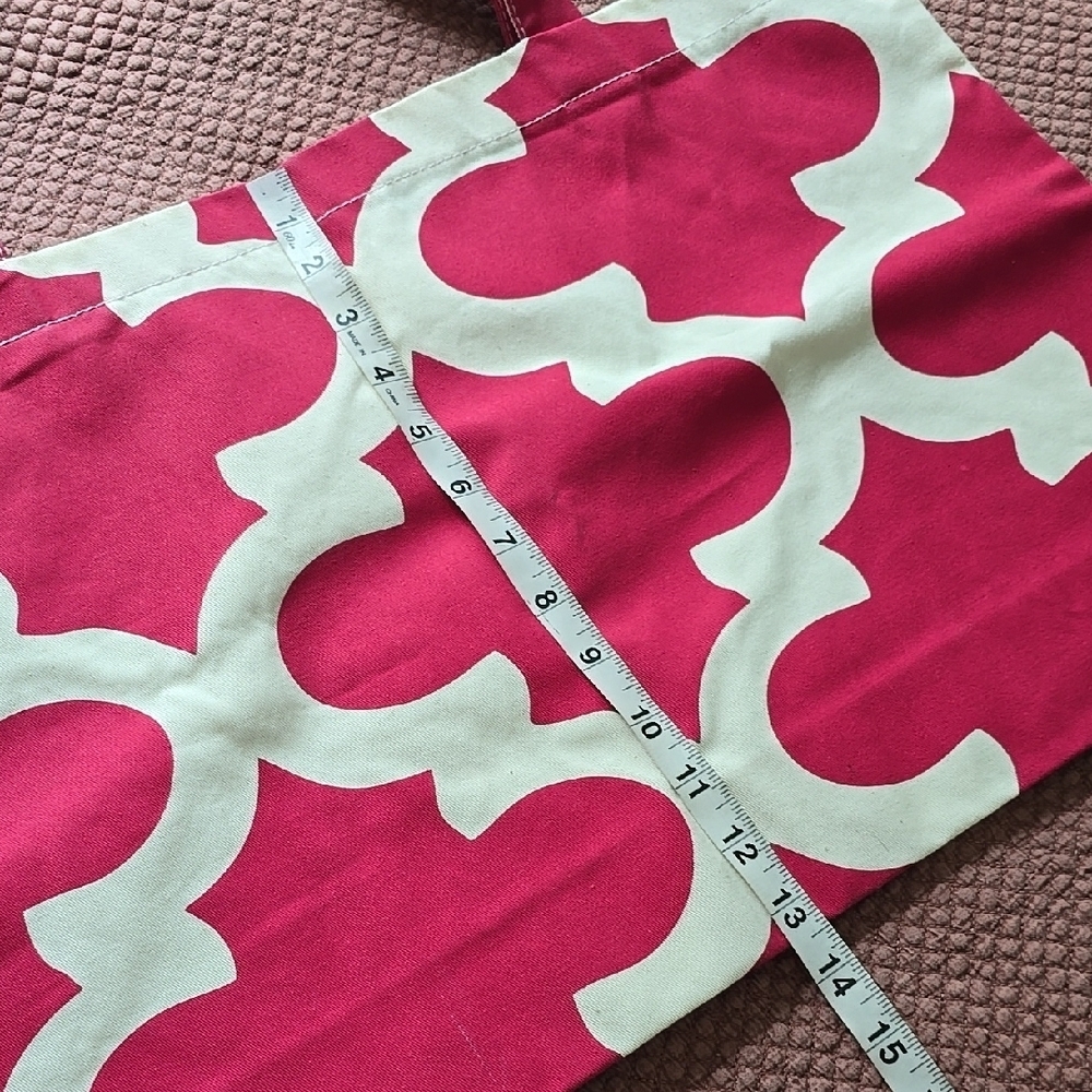 Pink and White Tote Bag - Picture 4 of 11